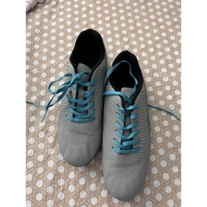 DSG Speed Viper Soccer Teal & Gray Cleats Size 6